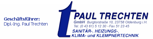 Paul Trechten GmbH - Oldenburg in Holstein Header-Grafik